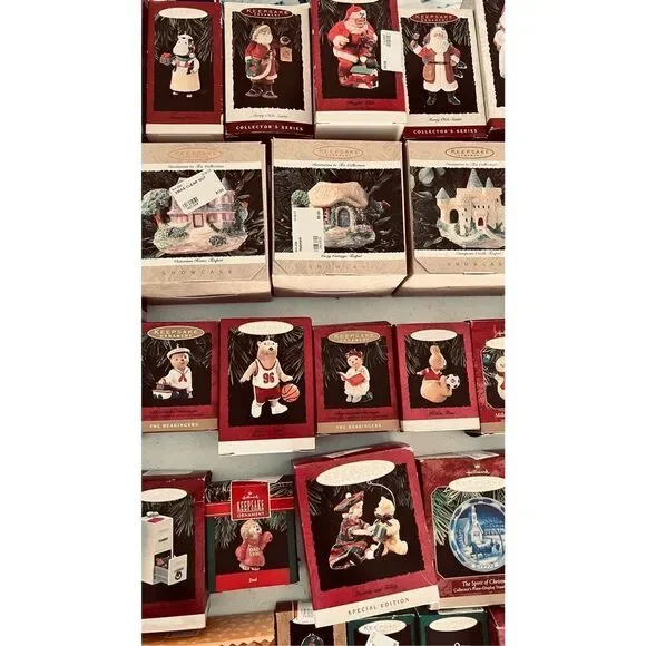 Hallmark Keepsake Christmas Ornaments Vintage Lot of 55 New Original Box